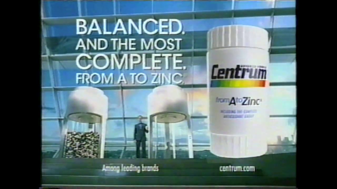 Centrum A to Zinc commercial (2006) YouTube