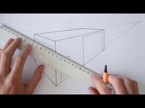 TUTORIAL | HOW TO DRAW A BASIC HOUSE (2-POINT PERSPECTIVE)