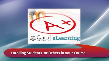 Enrolling Students in a Course in Moodle™ Software Platform