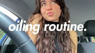 how i achieved long and healthy hair ✨ oiling routine and curly girl method'