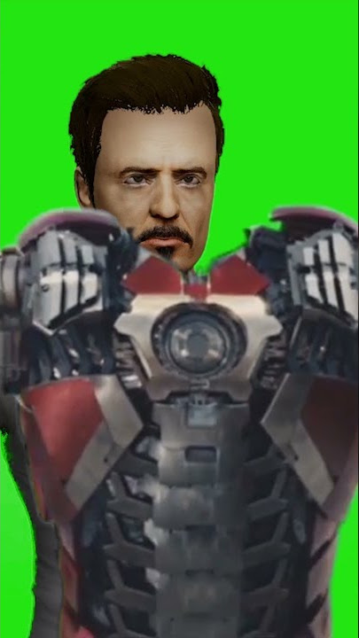 Iron man suit up - free green screen