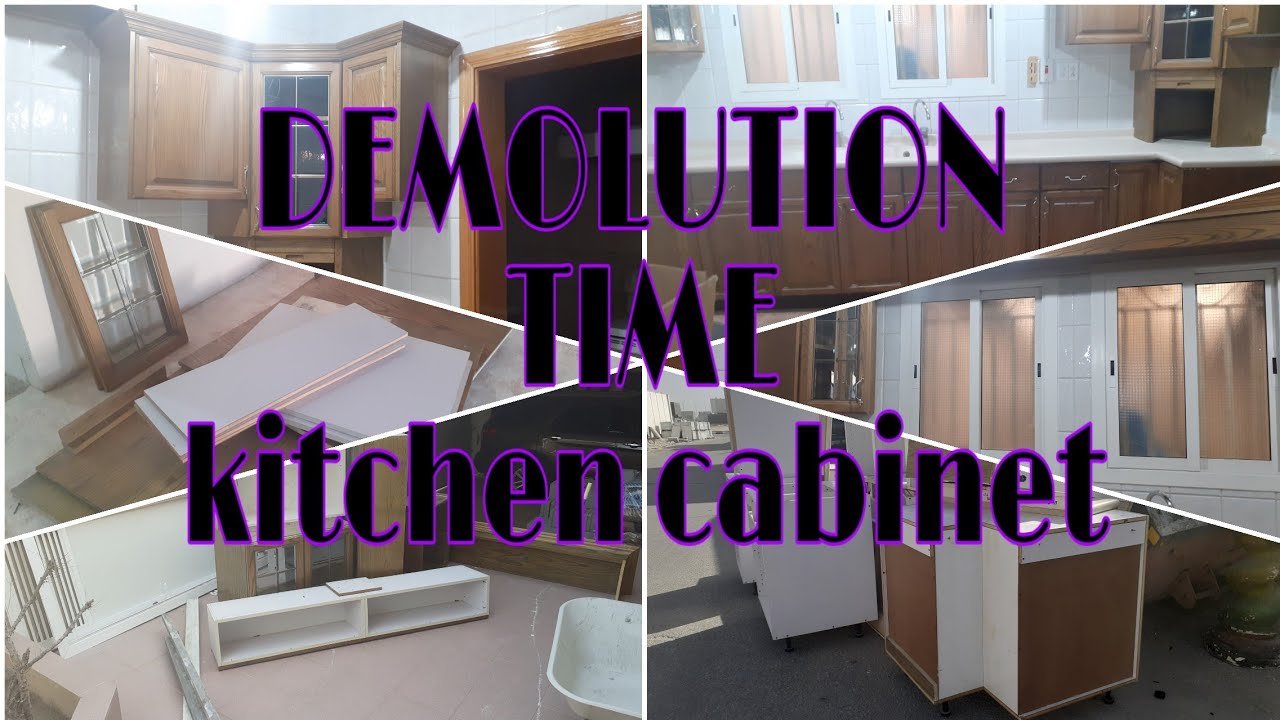 Image showcasing Vlog #52 Dismantling of kitchen cabinet (grabe lamig guys) - YouTube