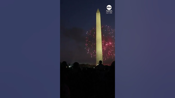 July 4th fireworks light up the sky over Washington, D.C.
