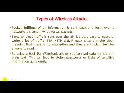 Unit - 5 - Lecture 12 Attack on Wireless Networks