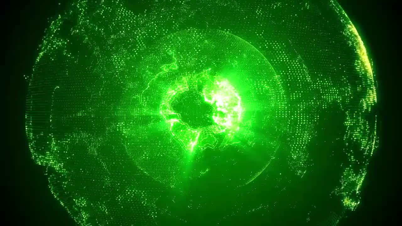 Rotating Green Planet Earth Stock Motion Graphics - YouTube