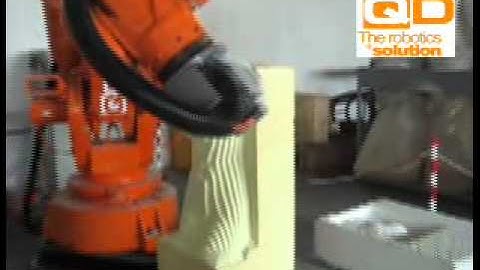 robot milling with a used abb 6400 from 1997