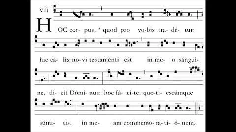 Hoc corpus - Communio for Holy Thursday