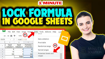 How to lock formula in google sheets 2024 (Quick & Easy)