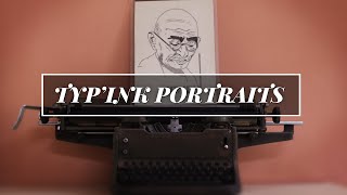 How To Make Portraits With A Typewriter | Let's Talk Art S01E01