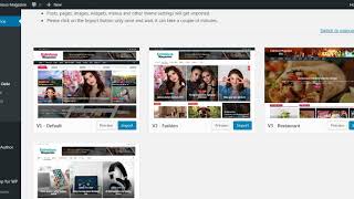 Eximious Magazine Pro Demo Import
