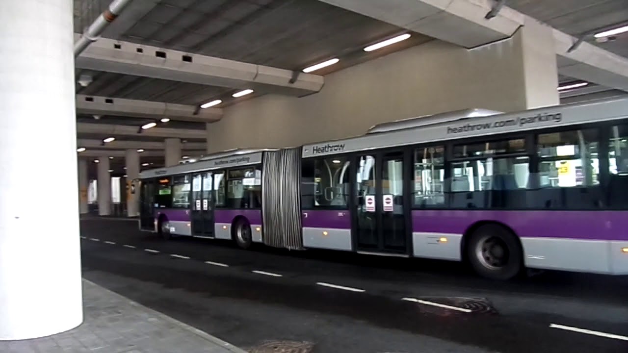 Scania OmniCity CN280UA Bendy Heathrow SA11 YT10OBL Trainning bus at Heathrow Terminal 1 2 3