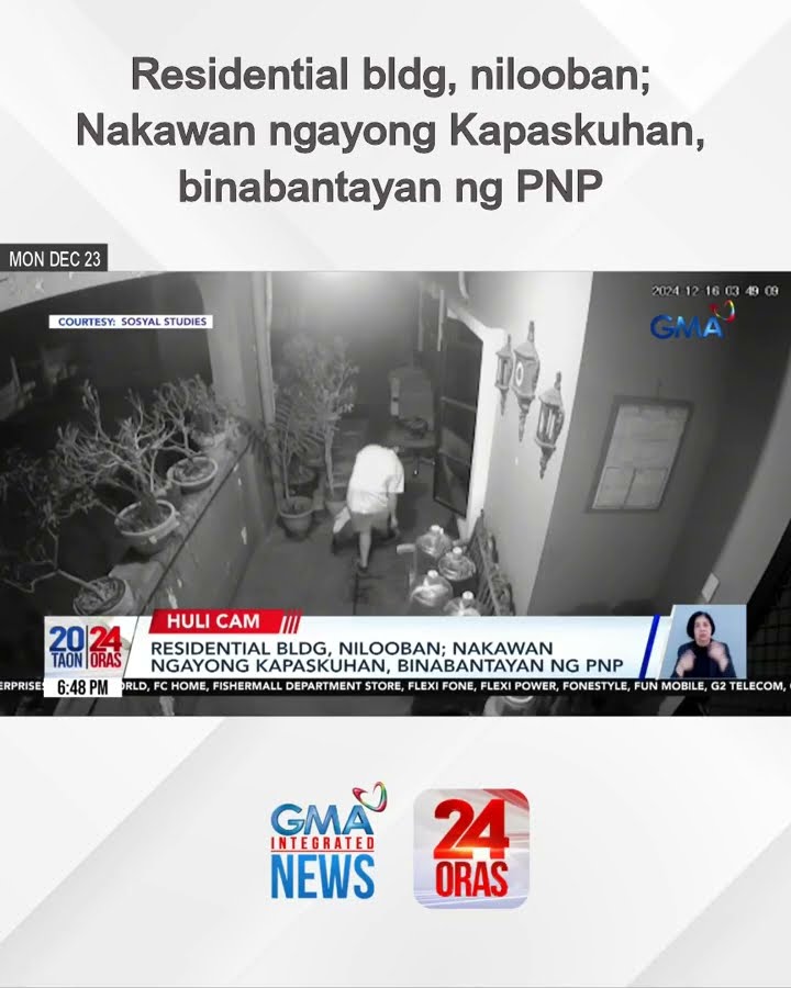 Residential bldg, nilooban; Nakawan ngayong Kapaskuhan, binabantayan ng PNP | 24 Oras