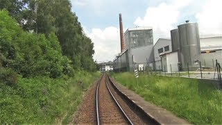 Trať 238 Havlíčkův Brod - Pardubice ze stanoviště strojvedoucího Timelapse