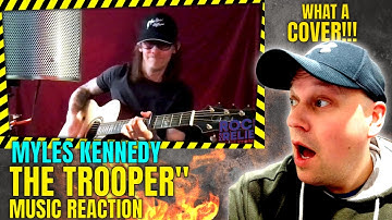 Myles Kennedy ( ALTER BRIDGE ) " THE TROOPER " ( IRON MAIDEN COVER ) [ Reaction ] | UK REACTOR |