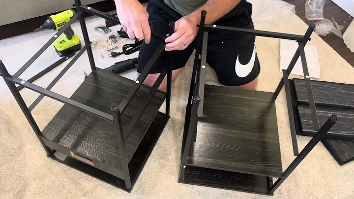 Unboxing & Assembling the Furologee Set of 2 Nightstands (Amazon Furniture Build)