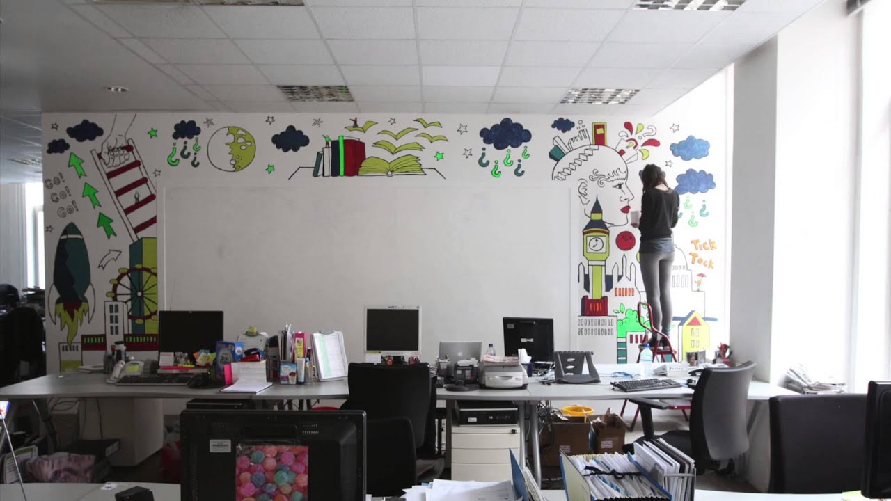 Time Lapse Video - GoThinkBig Mural being painted