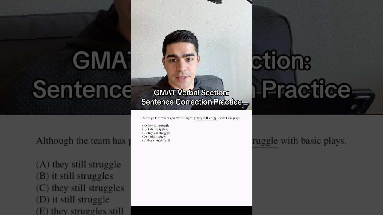 How to solve sentence correction problems for GMAT exam Verbal section (not an official question)