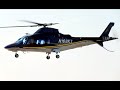Agusta A109 Executive Helicopter Engine Start, Warm-Up & Depart Van Nuys Airport N168KT