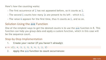 Counting Occurrences in R: How to Track Previous Values in a Vector