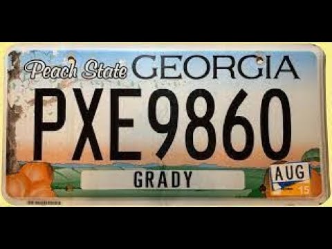 license plate georgia plates states