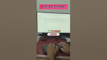 NVS JSA TYPING #nvs
