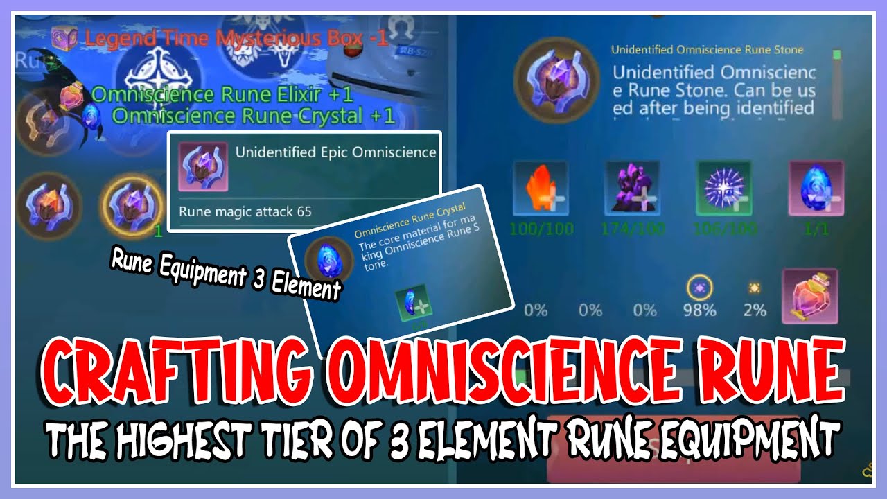 CRAFTING OMNISCIENCE RUNE WITH 3 ELEMENT STAT ! | Utopia: ORIGIN - YouTube