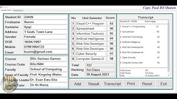 How to Create Student Result Recording System in C# with MYSQL Database - Part 2 of 3