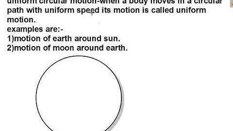 Uniform Circular Motion : CBSE Class 9 Physics (Chapter Motion)