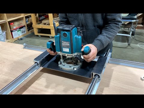 Router Flattening Sled / Router Slab Planing Jig, Woodworking