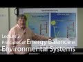 Lecture 3-Principles of Energy Balance in Environmental Systems