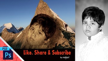 How to Make Carve Face Into The Mountain I Adobe Photoshop CC Tutorial by Mams I Sketch Station