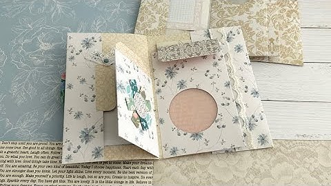 One Sheet Wonder | Great Size Flip Book w/ Plenty of Pockets & NO Wastage | 12x12 Paper ~ TUTORIAL