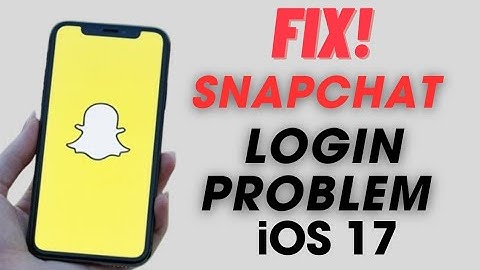 How To Fix Snapchat Login Error On iPhone After iOS 17 Update|Snapchat Login Problem Fixed