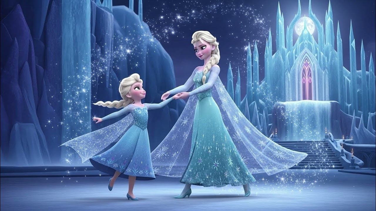 Elsa and Daughter Starry Magic Dance 🌟