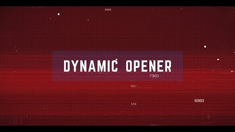After Effects Template: Epic Demo Reel l Dynamic Opener