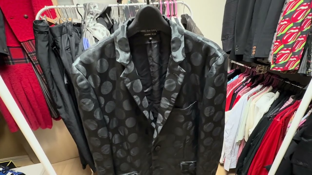 コムデギャルソンオムプリュス　ドット柄ジャケット　COMME des GARCONS HOMME PLUS 川久保玲　2011秋冬　デカダンス　décadence