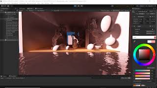 Lumina HDRP - combination of the global illumination with the HDRP  screen space reflections system.