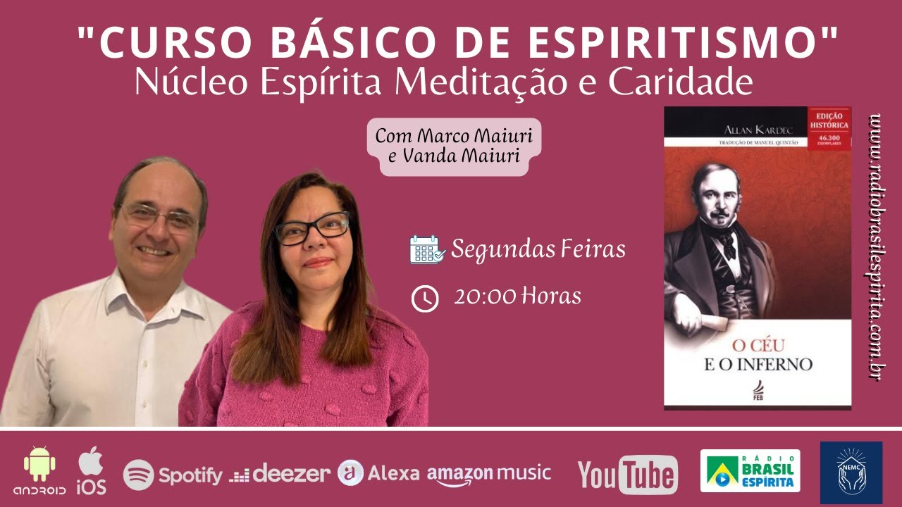 CURSO BÁSICO DE ESPIRITISMO - O CÉU E O INFERNO 2026 