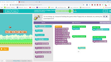 Lesson 26  Build a Flappy Game #10