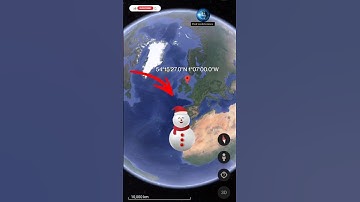 Creepy snowman is real life? on google earth and google map #google #map #video #earth #shorts 😱🌏