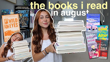 august reading wrap up 📖😎 (14 books!)
