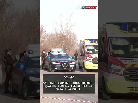 Video SCHIANTO FRONTALE AUTO–FURGONE: QUATTRO FERITI, 65ENNE TRA LA VITA E LA MORTE | 15/12/2025