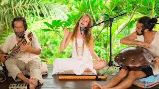 Sounds of the Earth | 1 Hr of Sound Healing with Sitar, Handpan and Voices