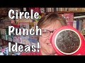 Circle punch ideas  2 page scrapbook layout