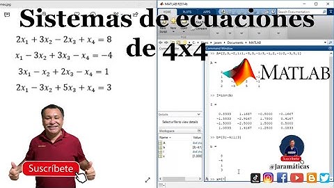 Solución de Sistemas de ecuaciones  en Matlab | Sistemas de 4x4