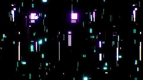 Cyberpunk Digital Data Flow Effect VJ Loops