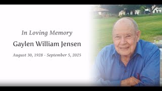 Gaylen Jensen Funeral Service