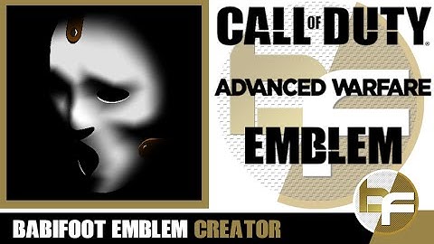 COD Advanced Warfare Emblem Tutorial #201 - Scream/Brandon James mask (tv series)