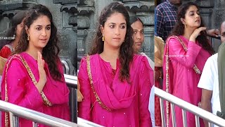 Telugu Tamil Actress Keerthy Suresh Spotted In Tirumala Queue Line screenshot 4