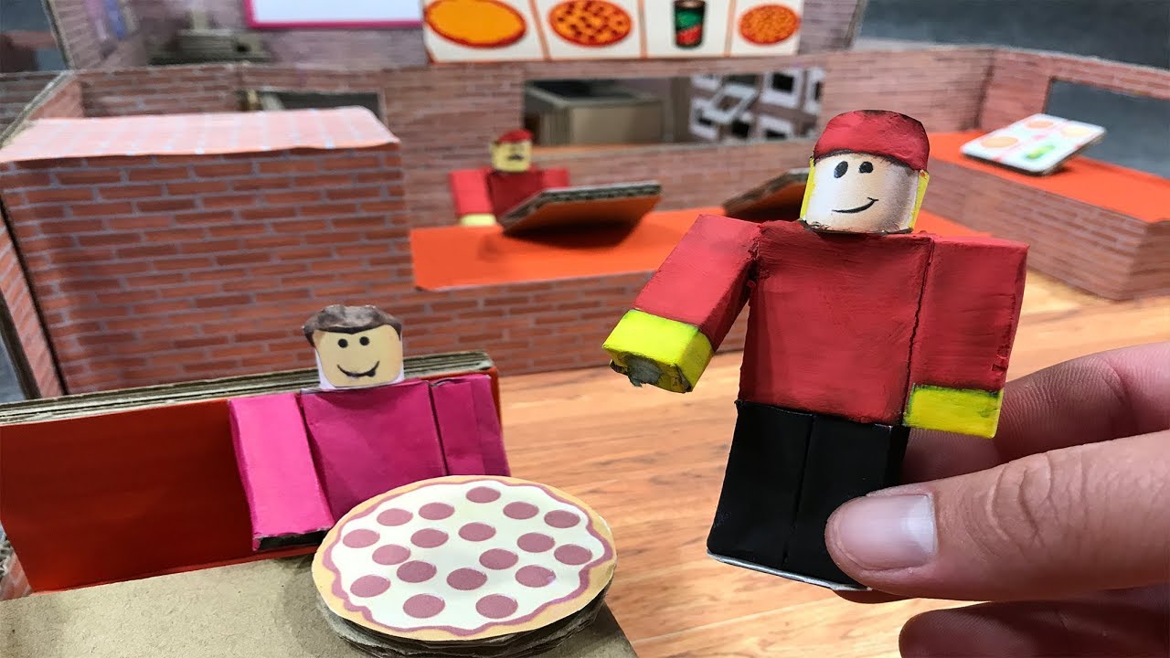 Roblox Work At A Pizza Place Cardboard Game Diy - 
